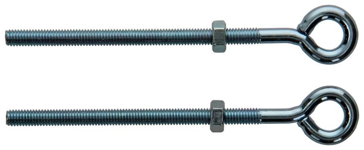 Mack 1008550 - 2 cáncamos + tuerca m6 x 100mm galvanizados | 10 piezas