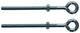 Mack 1008550 - 2 cáncamos + tuerca m6 x 100mm galvanizados | 10 piezas