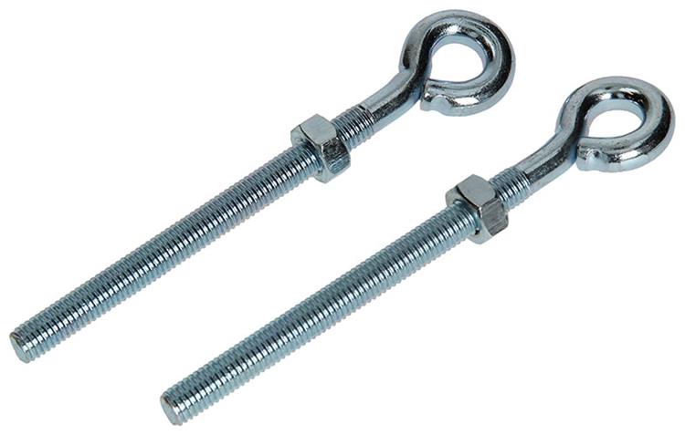 Mack 1008552 - 2 cáncamos + tuerca m8 x 100mm galvanizados | 10 piezas