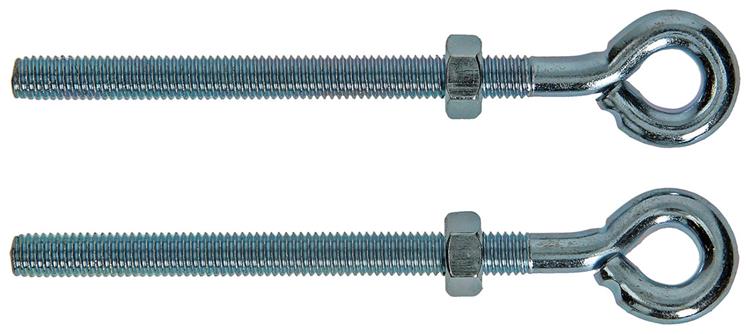 Mack 1008552 - 2 cáncamos + tuerca m8 x 100mm galvanizados | 10 piezas