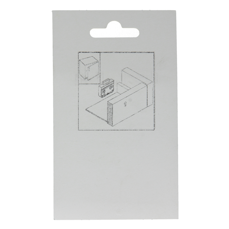 Mack 1015914 - 1 cerradura para mueble de superficie niquelada 25mm | 5 piezas