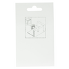 Mack 1013606 - 1 cerradura para mueble de superficie niquelada 35mm | 5 piezas