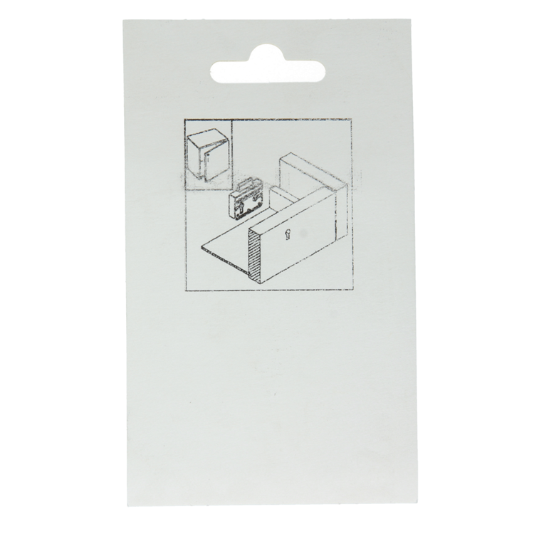 Mack 1013607 - 1 cerradura para mueble de superficie niquelada 40mm | 5 piezas