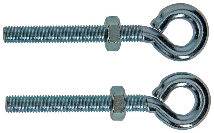 Mack 1008554 - 2 cáncamos + tuerca m10 x 80mm galvanizados | 10 piezas