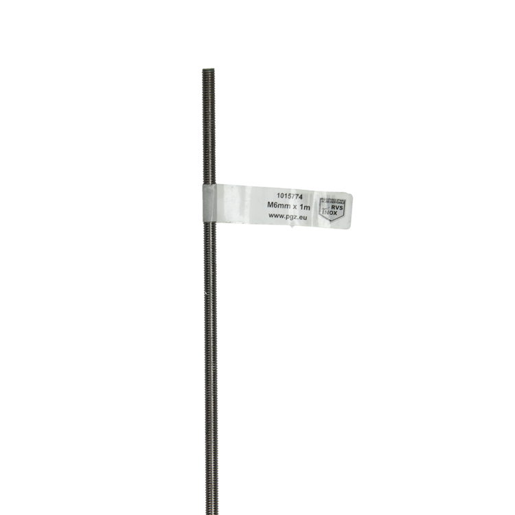 Mack 1015774 - varillas roscadas acero inoxidable a2 din 976 m6x1m | 10 piezas