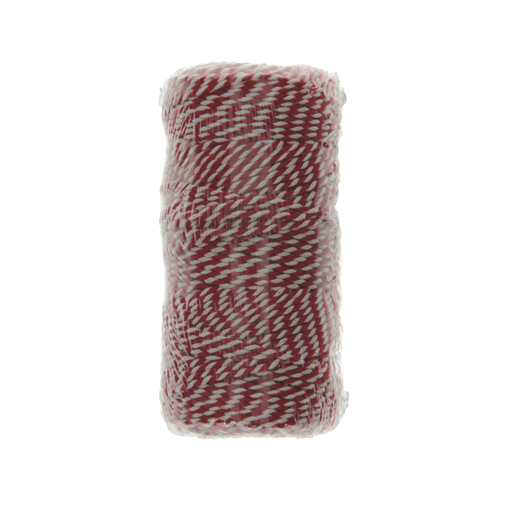 Mack 1014100 - packing rope jute red white 1mm approx. 90m | 10 pieces