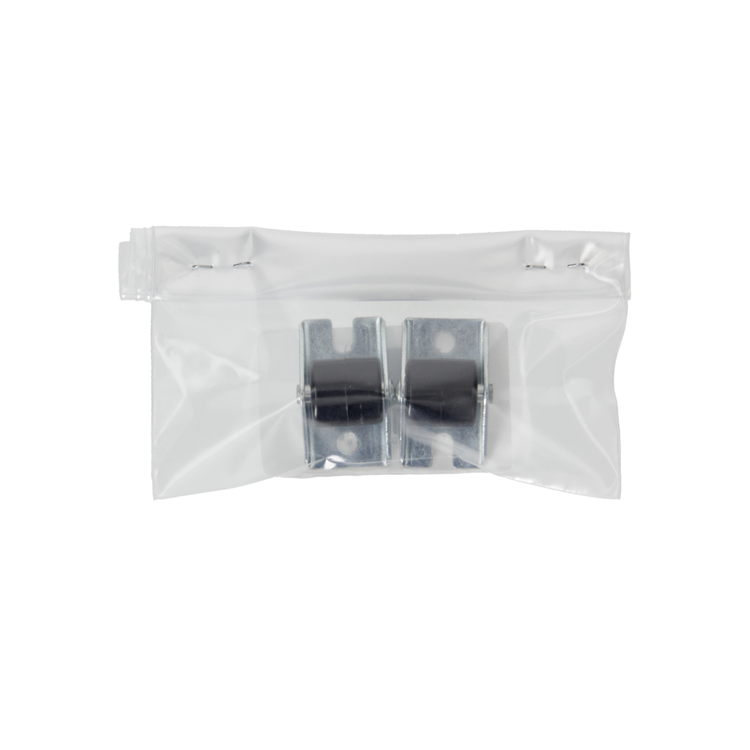 1014736 - 2 ruedas fijas plastico 13mm | 5 piezas