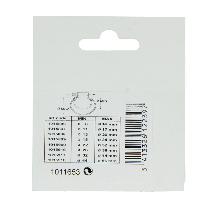 Mack 1011653 - 2 mini anillos tensores galvanizados 7x9mm | 10 piezas