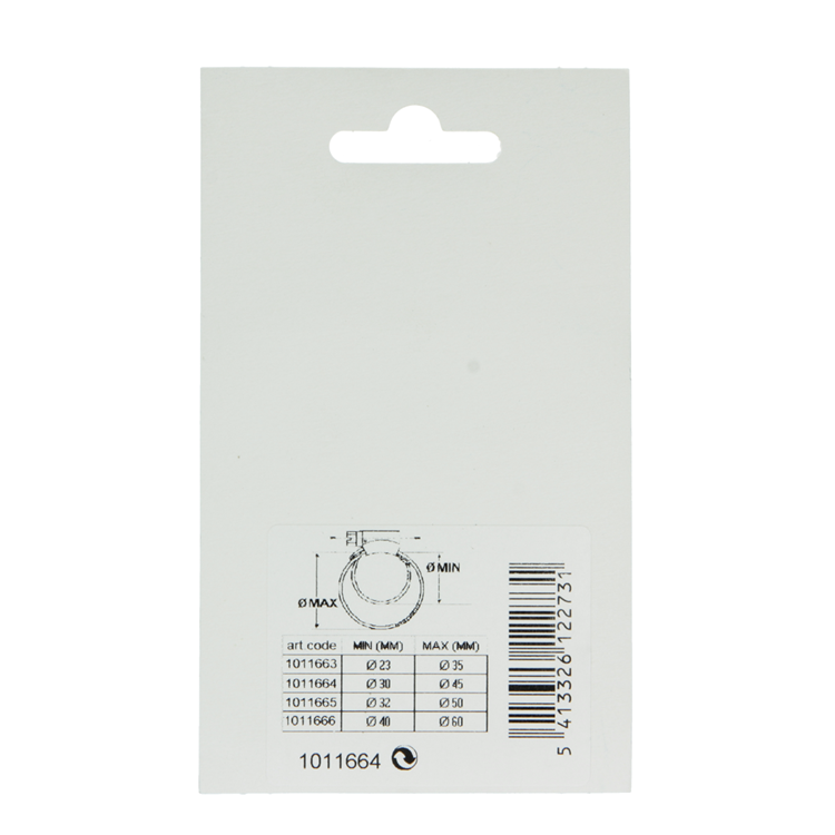 Mack 1011664 - abrazadera de manguera de acero inoxidable 30-45mm 2uds | 12 piezas