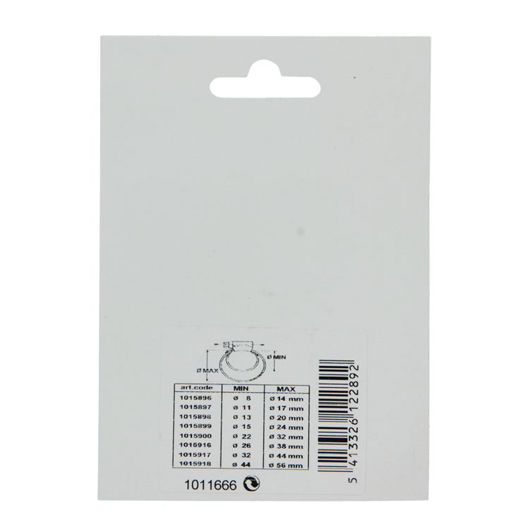 Mack 1011666 - 2 anillos tensores acero inoxidable 12mm 40x60mm | 10 piezas