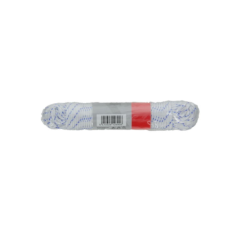 Mack 1014930 - pp trenzado blanco azul hilo2mm 20m | 5 piezas