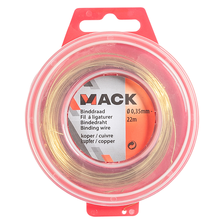 Mack 1015186 - Alambre para atar cobre hobby ø0,35mm - 22m | 6 piezas