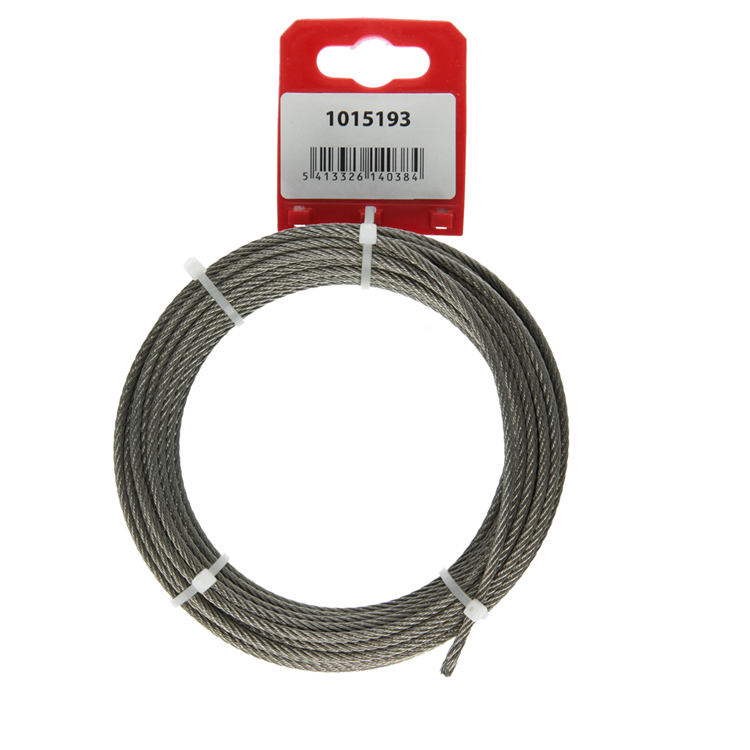 Mack 1015193 - cable de acero 7x7 acero inoxidable aisi 316 103mm wll 90 kg din en 12385-4 | 5 piezas