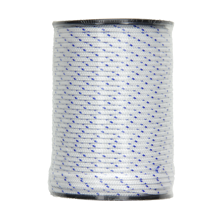 Mack 1013957 - pp braided white blue bobbin 3mm 75m | 5 pieces