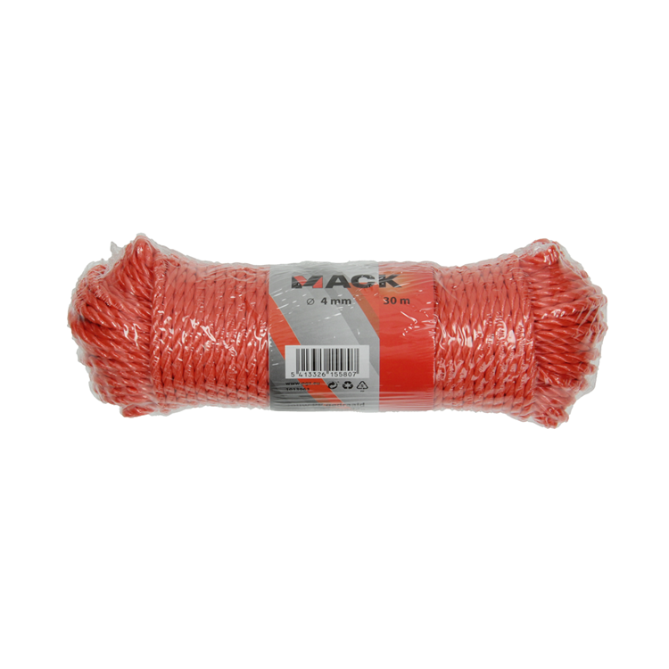 Mack 1013963 - pp twisted orange strand 4mm 30m | 5 pieces