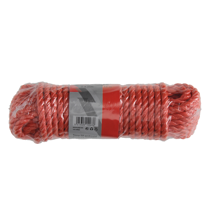 Mack 1013965 - Hilo naranja retorcido pp 8mm 15m | 5 piezas
