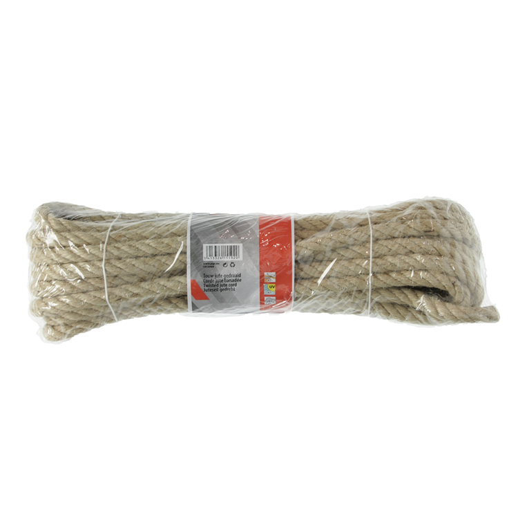 Mack 1013969 - corda di iuta trefolo ritorto 12mm 10m | 5 pezzi