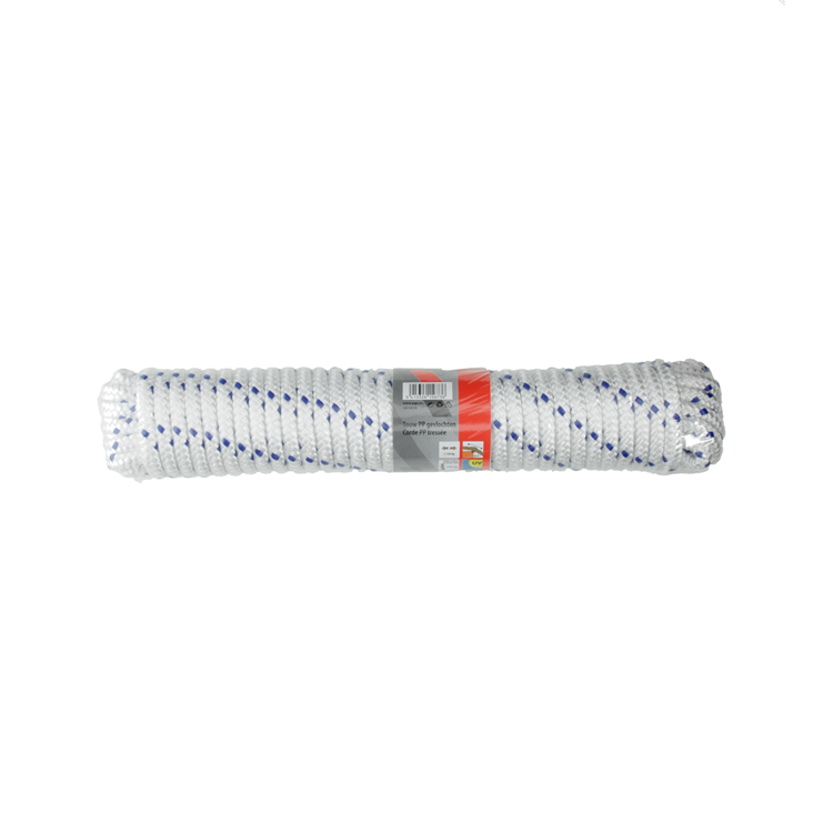 Mack 1013978 - pp braided white blue strand10mm 15m | 5 pieces
