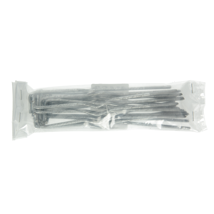 Mack 1013970 - 20 bridas de pared galvanizadas 180x40x4mm | 5 piezas