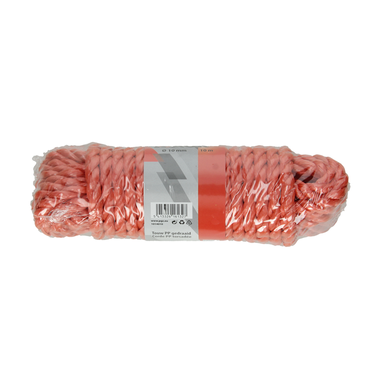 Mack 1014010 - pp twisted orange strand 10mm 10m | 5 pieces