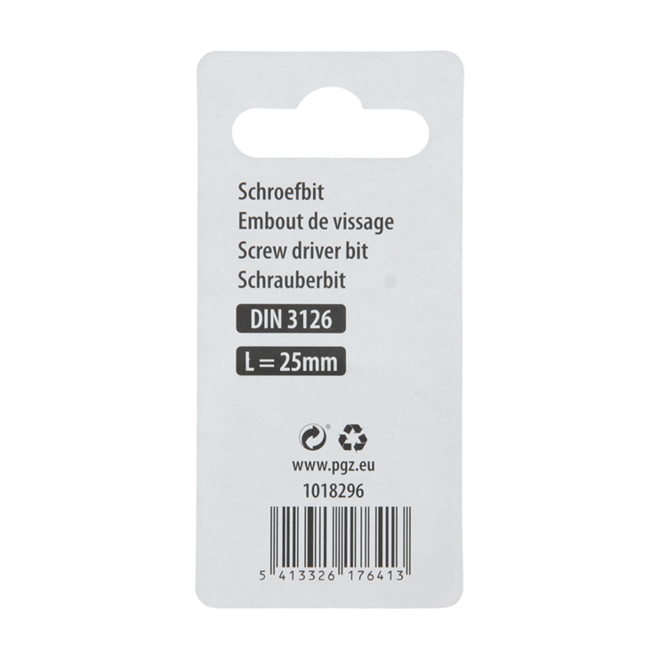 Mack 1018296 - punta de tornillo pz2 l25mm 3uds | 5 piezas