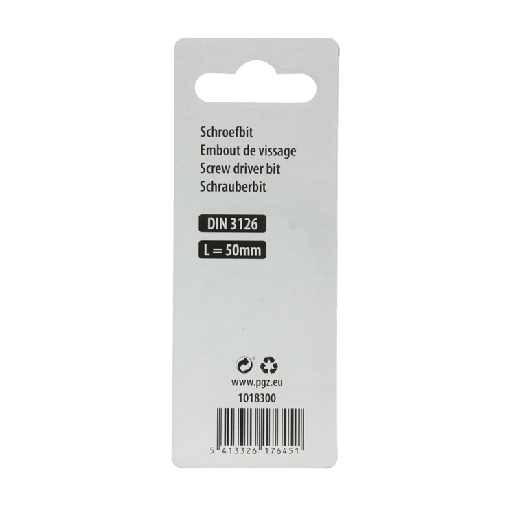 Mack 1018300 - punta de tornillo pz3 l50mm 3uds | 5 piezas