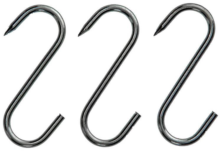 Mack 1008564 - 3 ganchos para carne enlatada 3,9 x 80 mm | 10 piezas