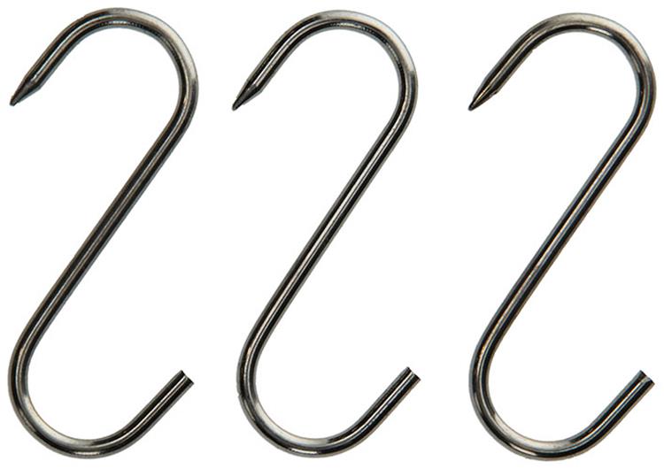 Mack 1008565 - 3 ganchos para carne enlatada 4,4 x 100 mm | 10 piezas