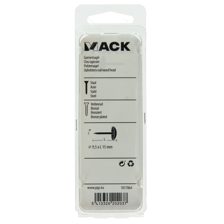 Mack 1019660 - tornillo para madera cabeza plana latón 11 piezas 3,0 x 20 mm | 10 piezas