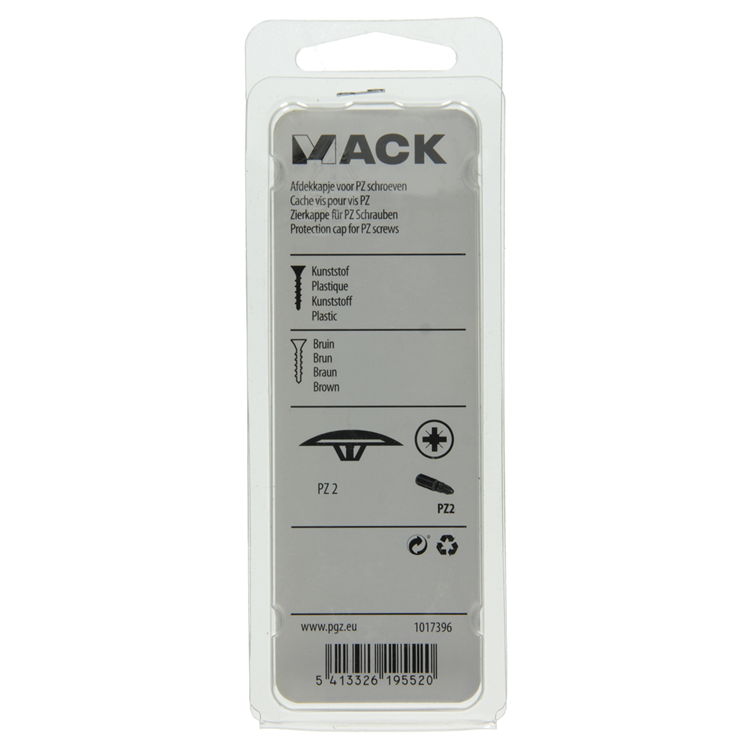 Mack 1017396 - tapa para escritura pz art. marrón 40 uds pz 2 | 10 piezas
