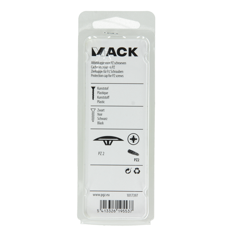 Mack 1017397 - tapa para escritura pz art. negro 40 uds pz 2 | 10 piezas