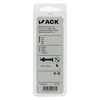 Mack 1017504 - tornillo metálico galvanizado. cabeza + tuerca chapada 8 piezas m5 x 50 mm | 10 piezas