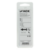 Mack 1017535 - cilindro de tornillo metálico. cabeza + tuerca chapada 5 piezas m6 x 50 mm | 10 piezas