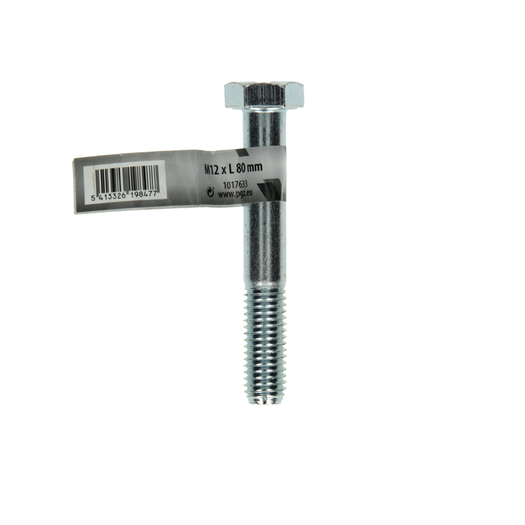 Mack 1017633 - perno mecanico + tuerca acero galvanizado 1 ud m12 x 80 mm | 10 piezas