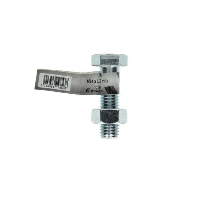 Mack 1017639 - perno mecanico + tuerca acero galvanizado 1 ud m14 x 50 mm | 10 piezas