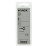 Mack 1017786 - ojo de tornillo acero blanco 4 piezas 4,0 x 30 mm | 10 piezas