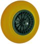 1039748 - rueda de carretilla antipinchazos ø 400 borde verde | 3 piezas