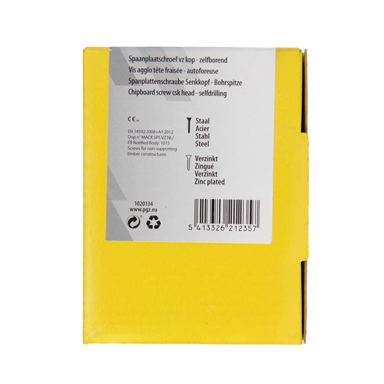 Mack 1020134 - tornillo aglomerado vz kp-autoblocantegvz 200uds 3,5 x 50 mm | 5 piezas