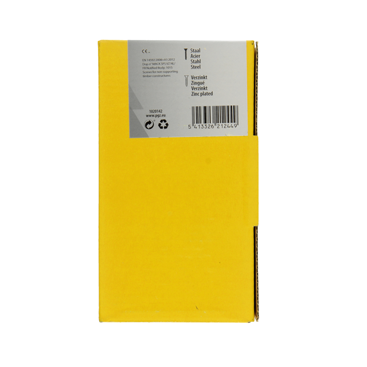 Mack 1020142 - tornillo aglomerado vz kp-autoblocantegvz 200uds 4,0 x 60 mm | 2 piezas