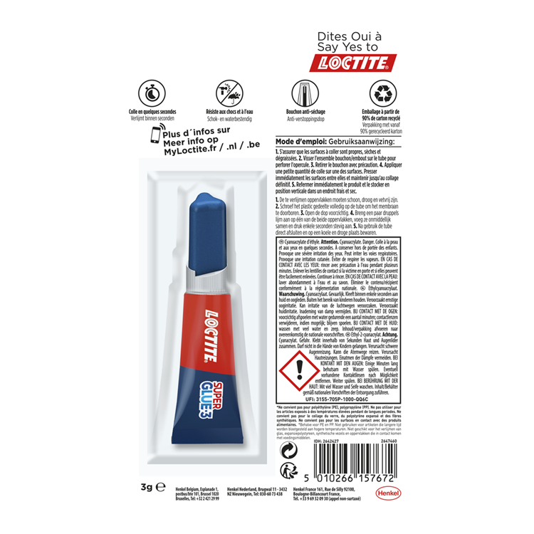 Loctite 1026096 - originale 3g | 6 pezzi