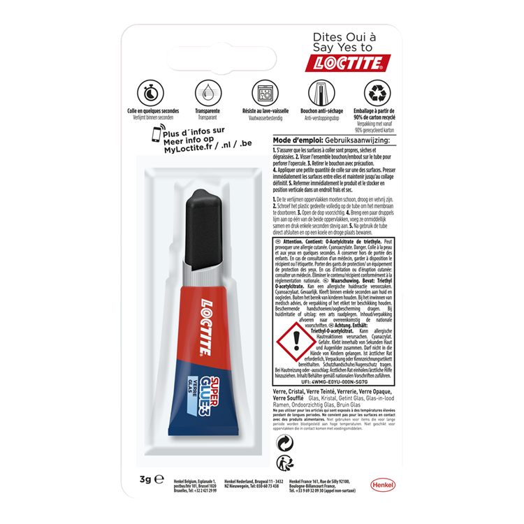 Loctite 1026099 - vetro 3g | 6 pezzi