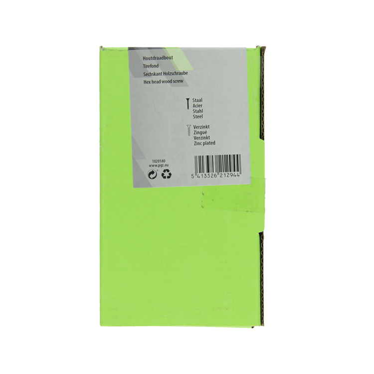 Mack 1020180 - perno rosca madera galvanizado 30 piezas 8 x 120 mm | 3 piezas