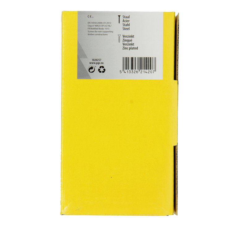 Mack 1020257 - tornillo aglomerado cabeza vz gvz 500 uds 3,5 x 40 mm | 2 piezas
