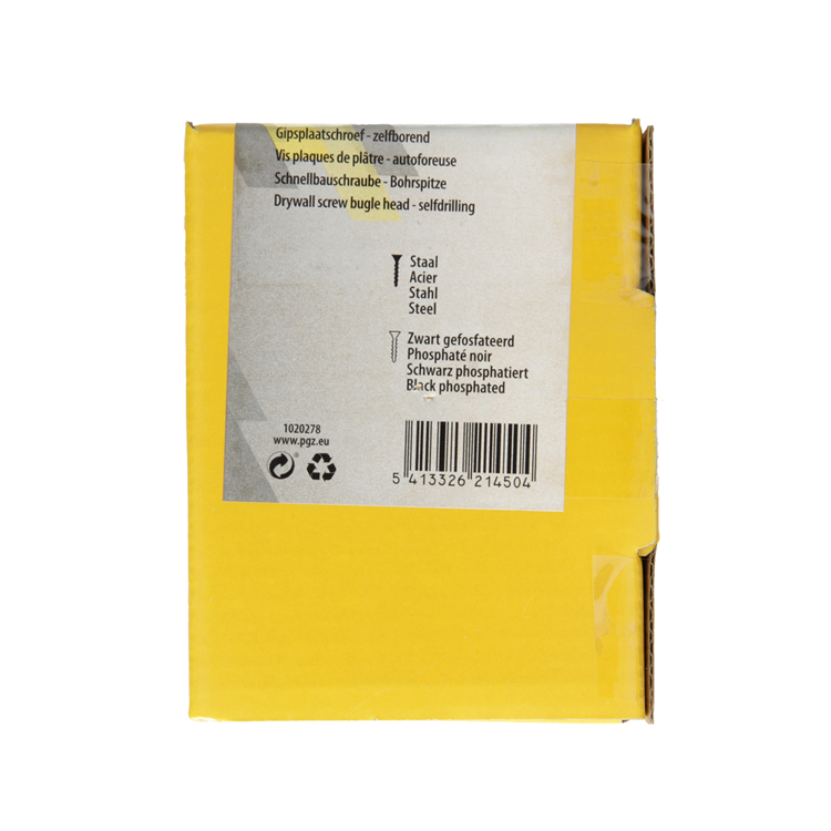 Mack 1020278 - Placa de yeso scrf text point negro fosfatado. 500 piezas 3,5 x 25 mm | 5 piezas
