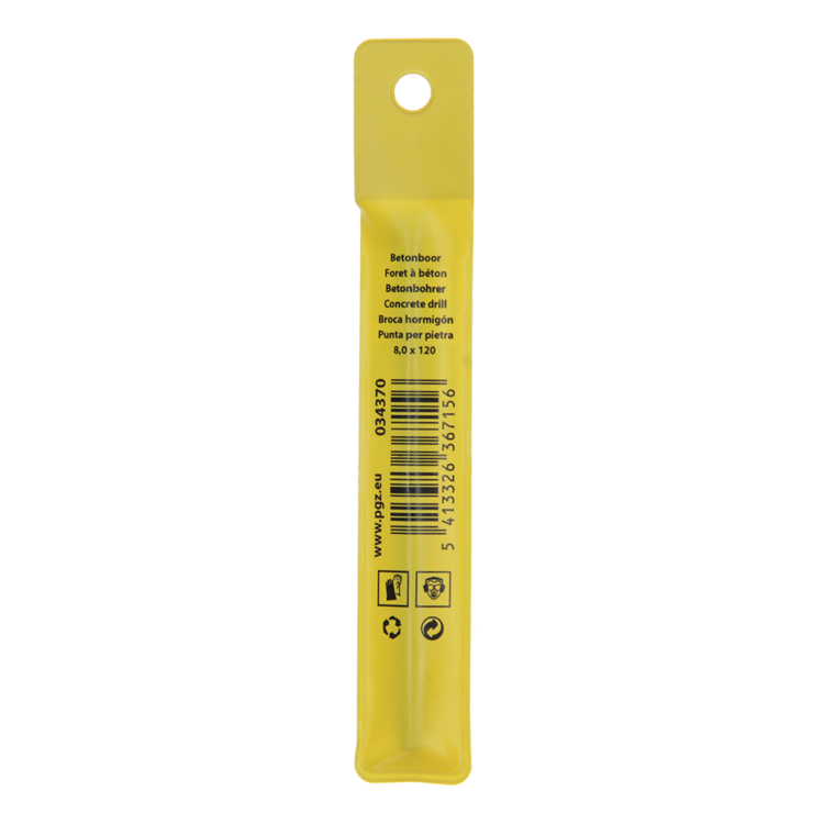 Mack 1018449 - Broca para hormigón DIN 8039 ø 8,0 x 120 mm | 5 piezas