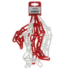 Mack 1005291 - catena in plastica rosso bianco ø 6mm l 40mm 2m | 5 pezzi