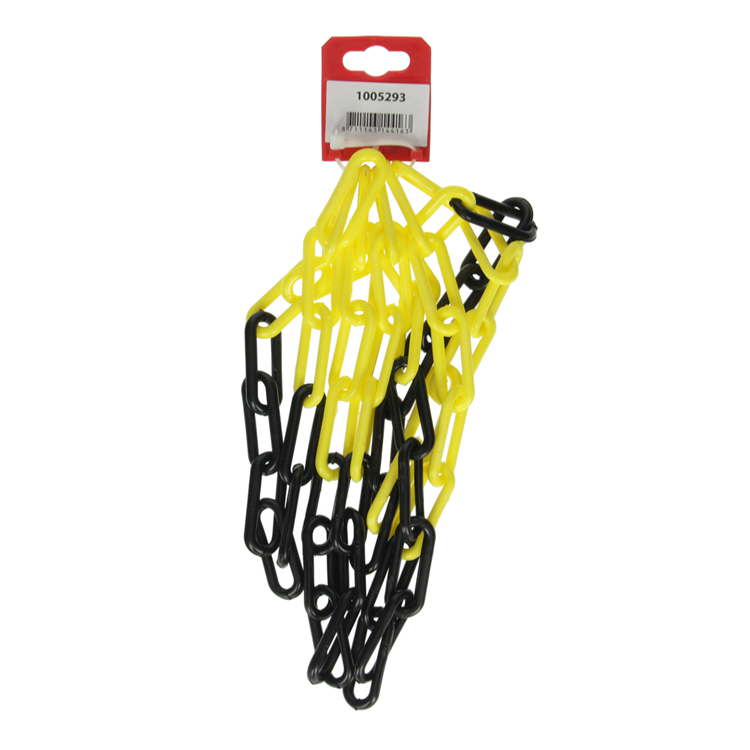 Mack 1005293 - catena in plastica giallo nero ks-60 6.0x40mm 2m | 5 pezzi