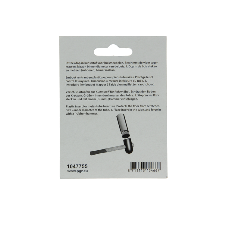 Mack 1047755 - tappo in plastica nero ø 16 mm 4 pz | 6 pezzi