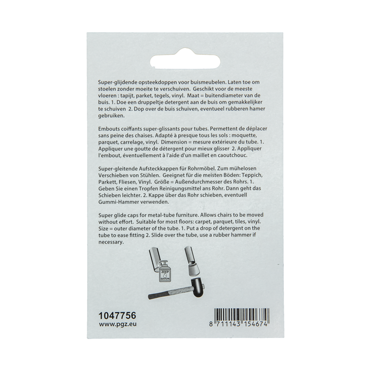 Mack 1047756 - tappo super scorrevole grigio ø 17 - 20 mm 4 pz | 6 pezzi