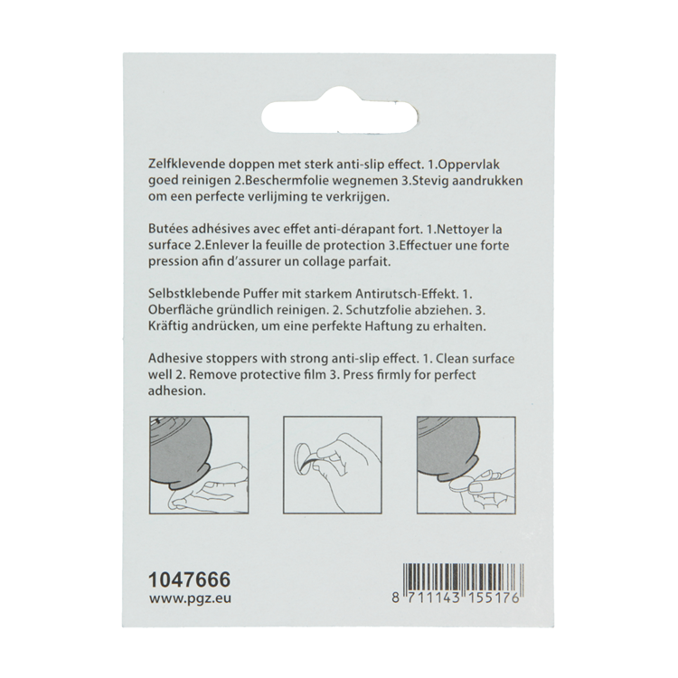 Mack 1047666 - striscia antiscivolo autoadesiva trasparente ø 30 mm 4 pz | 12 pezzi